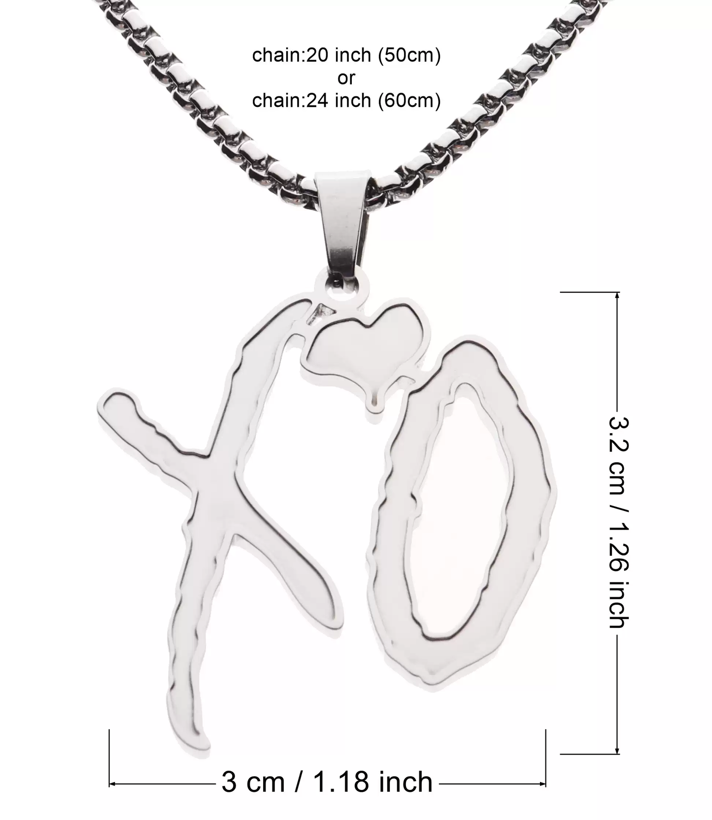 XO Stainless Steel Necklace
