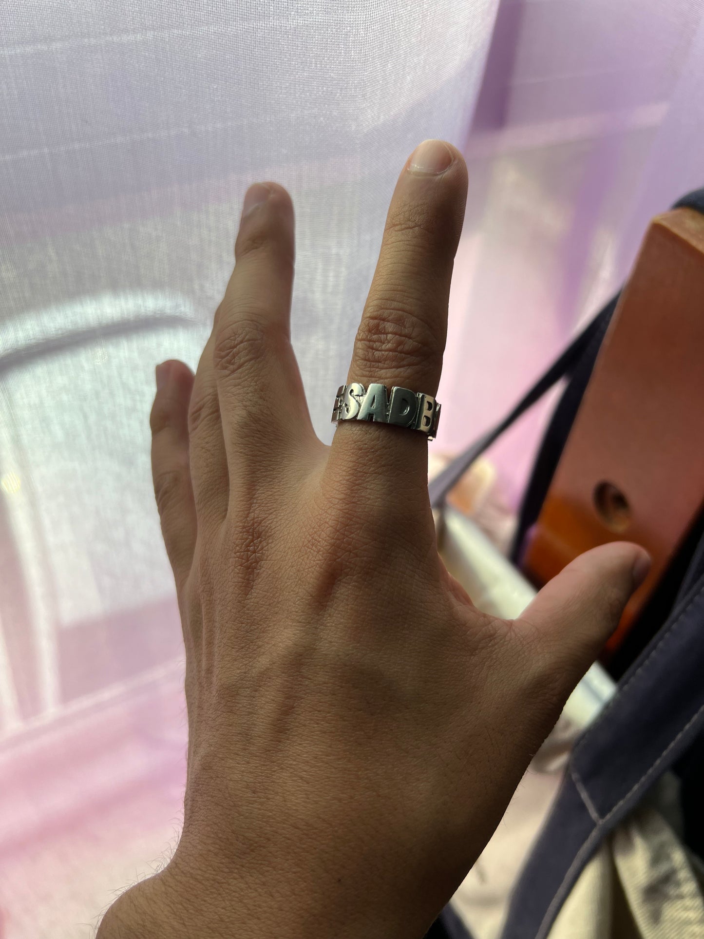 SADBOYZ4LIFE 18K WHITE GOLD PLATED RING